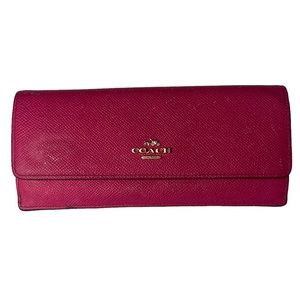 Coach pink wallet